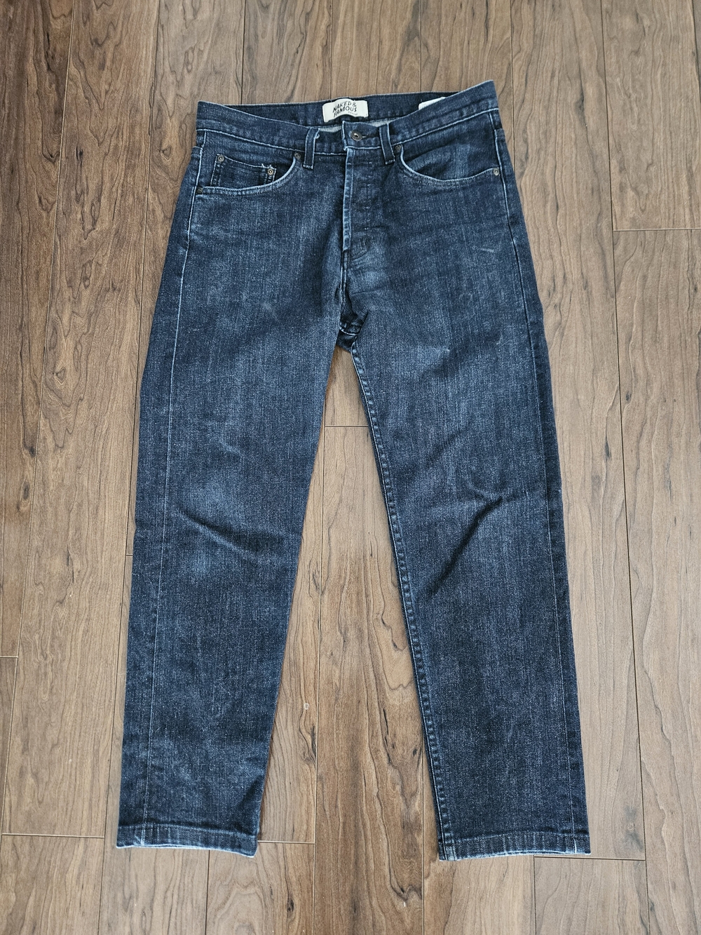 Naked & Famous Denim Straight Jeans in Dark Indigo